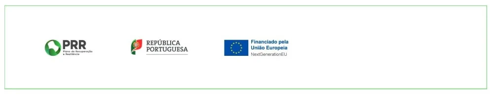 PRR — Plano de Recuperação e Resiliência · República Portuguesa · Financiado pela União Europeia, NextGenerationEU